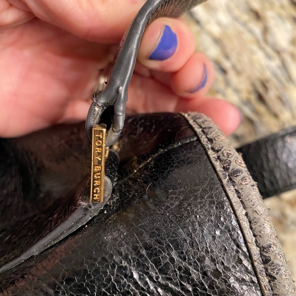 Tory Burch Snakeskin Tote - Picture 10 of 13